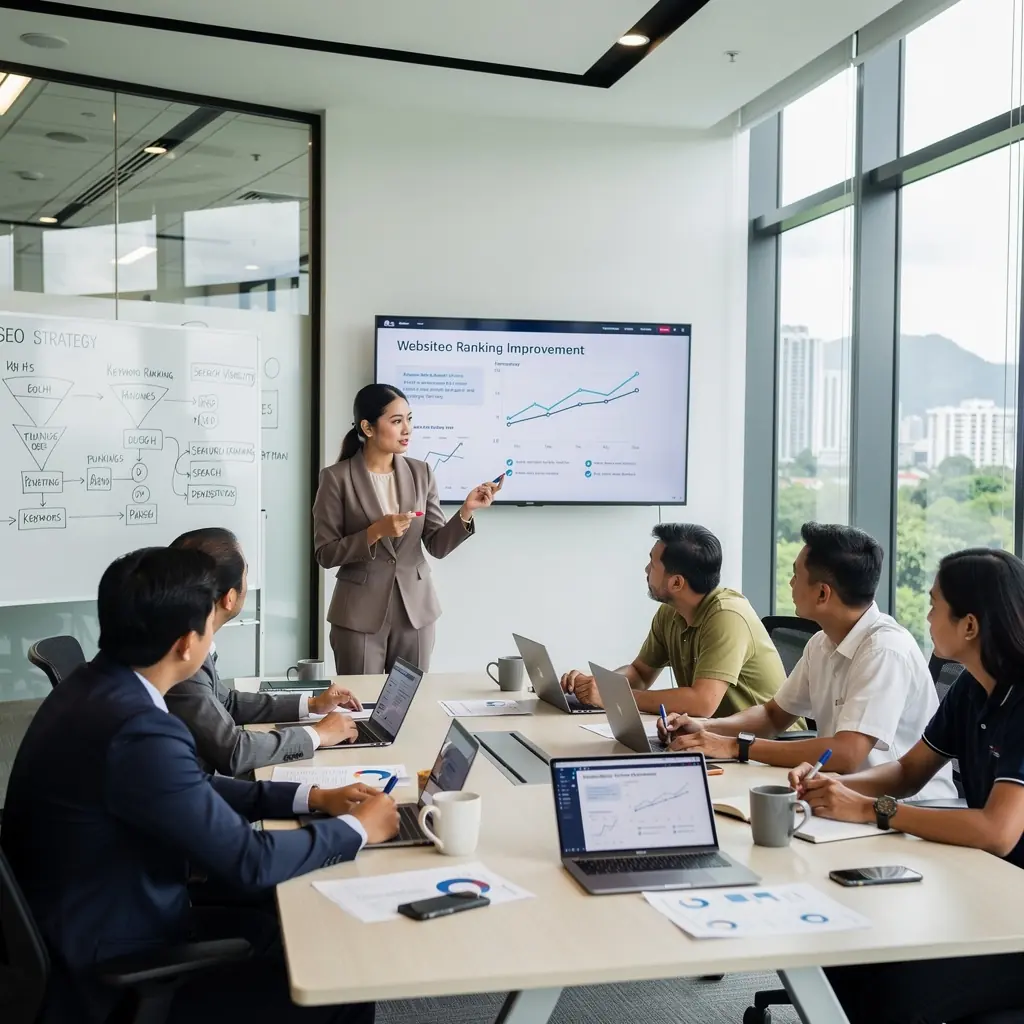 A close-up of a computer screen displaying website analytics and performance metrics