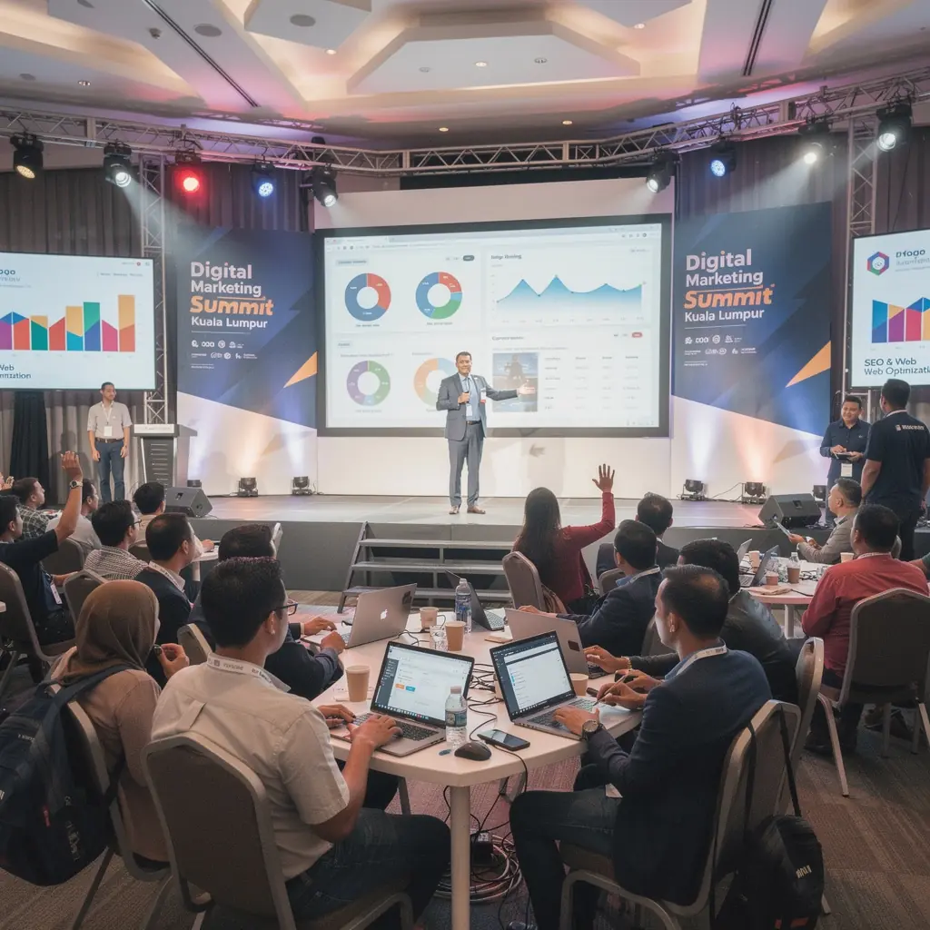 A professional analyzing website traffic data on a computer screen.